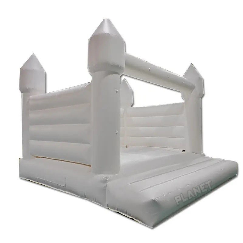 Mini Outdoor Jumping White Inflatable Bounce House Wedding Inflatable Bouncer