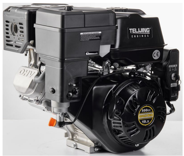 OHV Gasoline Engine 500cc 19.5hp Double Cylinder 4 Stroke with Recoil or Electric Start