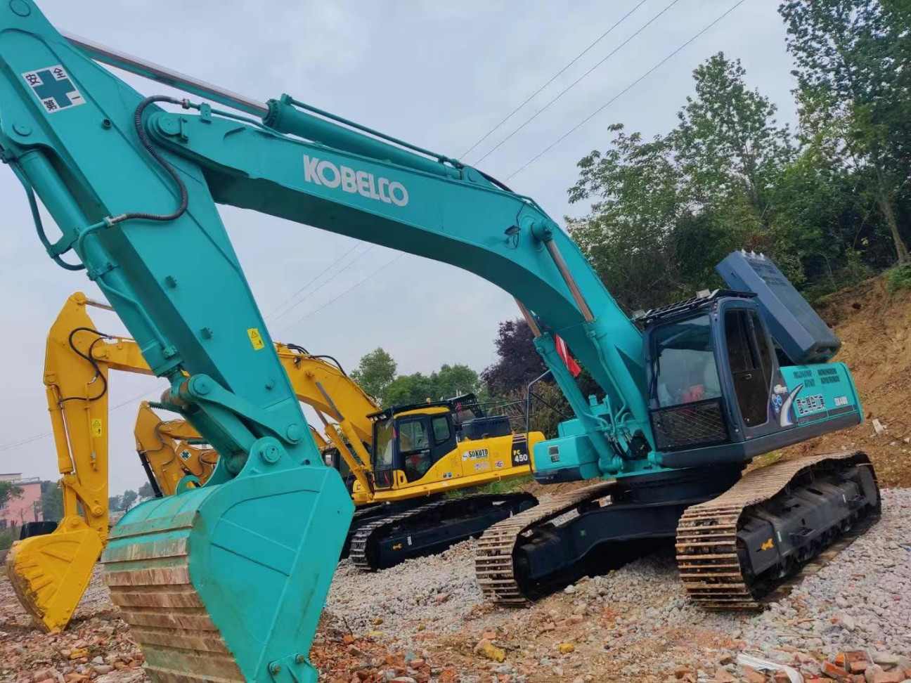 243kw Power Kobelco Heavy Equipment Machine 48 Ton Used Hydraulic Excavator