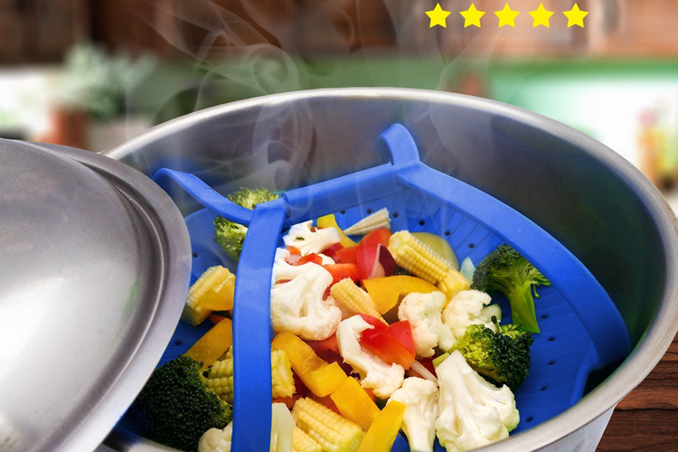 high quality vegetable kitchen silicone steamer walmart for sale