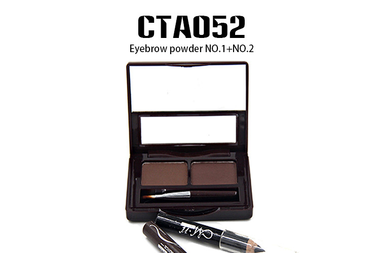 OEM Cosmetics 2 Eyebrow Colors Make Up Set Eyebrow Powder Natural Color