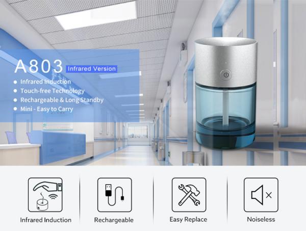 Scenta Mini Portable Auto Alcohol Spray Touchless Hand Sanitizer Dispenser