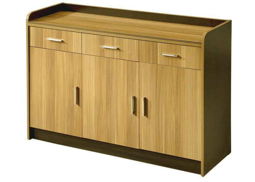 Laminated Wooden File Storage Cabinet , Short Filing Cabinet Easy For Delivery