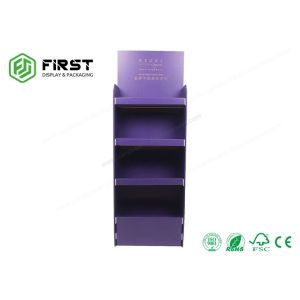 Custom Made Foldable Corrugated Floor Display With Logo Printed For Promotion