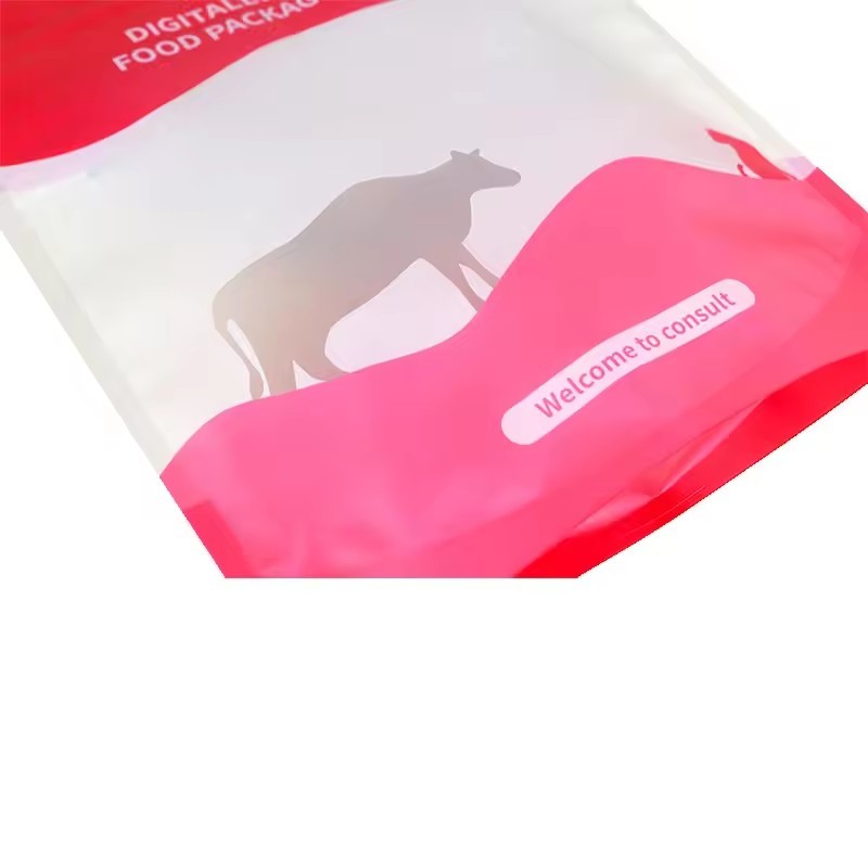 Printed Mylar Zip Lock Bag Snack Packaging Bag Stand Up Pouch For Food Snack Reusable Holographic Packaging Bags