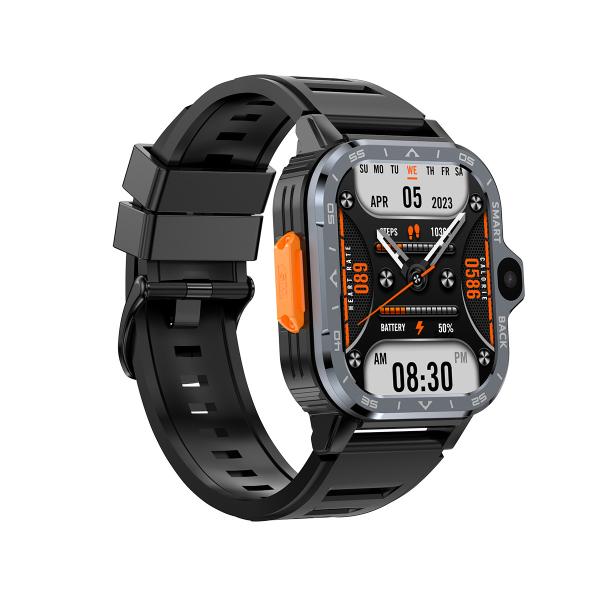 2.03'' HD Square Screen 4G Smart Watch V8.1 2+16GB Fitness Android OS Smart