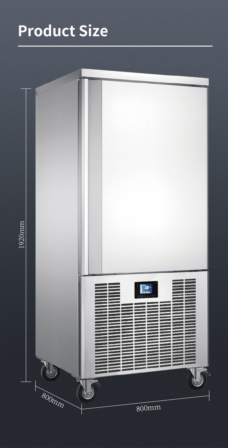 Rapid Industrial Blast Chillers 5 10 15 Trays Commercial Blast Freezer