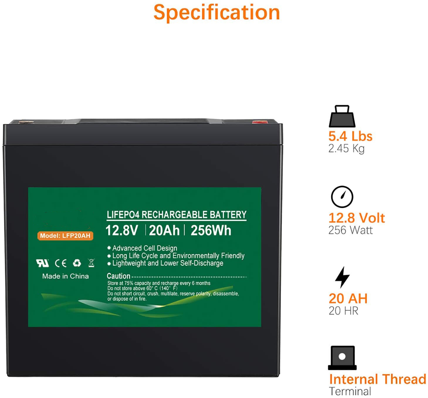 LiFePO4 Lithium Phosphate Battery 20ah 12v Lithium Ion Battery Deep Cycle IP67