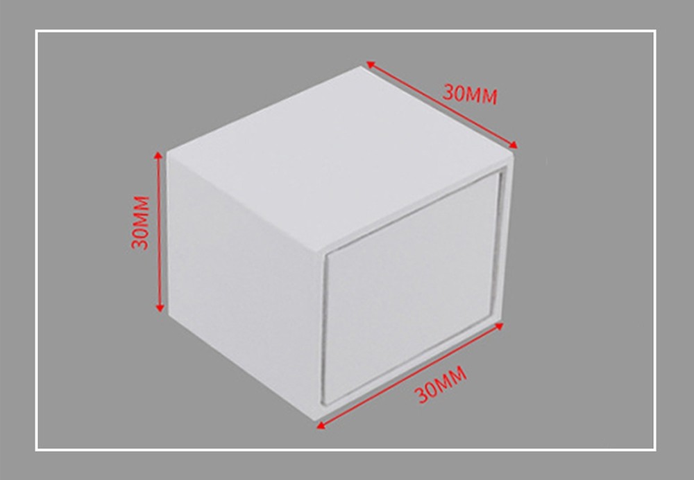 Ring Packaging White Jewelry Box With Drawers Grey / Black Velvet Lining