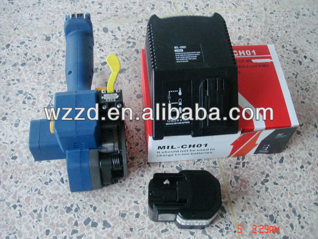 PET Strapping Tool Hand Plastic Battery Powered Packing Tool For Pallet Packaging