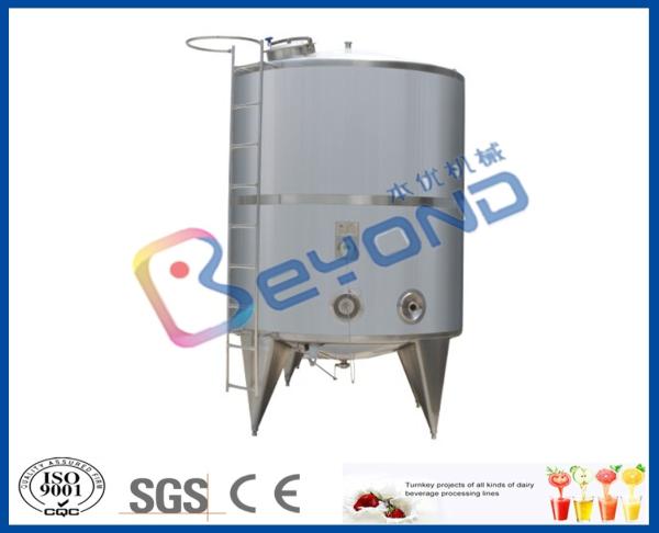 Single Layer Stainless Steel Milk Storage Tank For Juice Storage Tank SGS / CE /