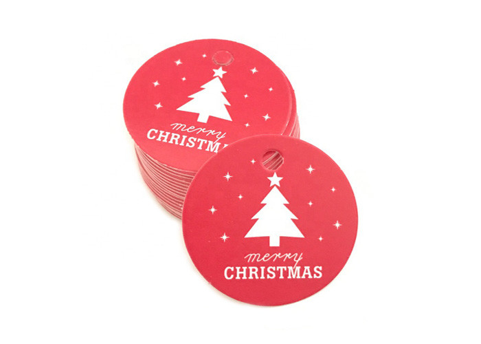 Christmas Style Custom Printed Hang Tags Various Shape For DIY Decoration Gift