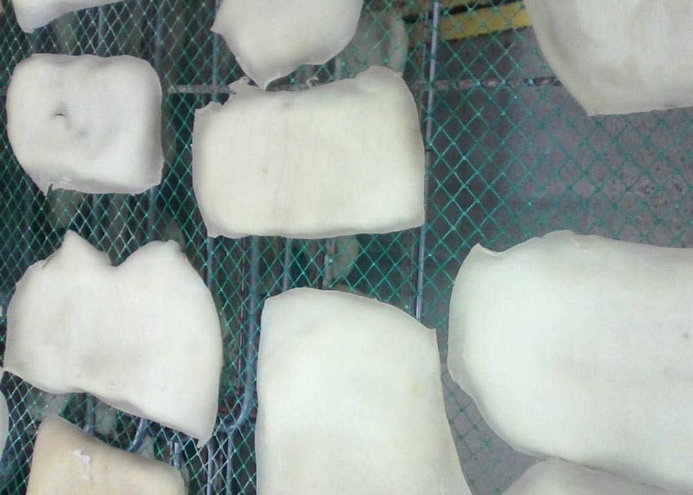Semi Dried Squid Fillets White Color Little Additives Good Moisture Raw Material