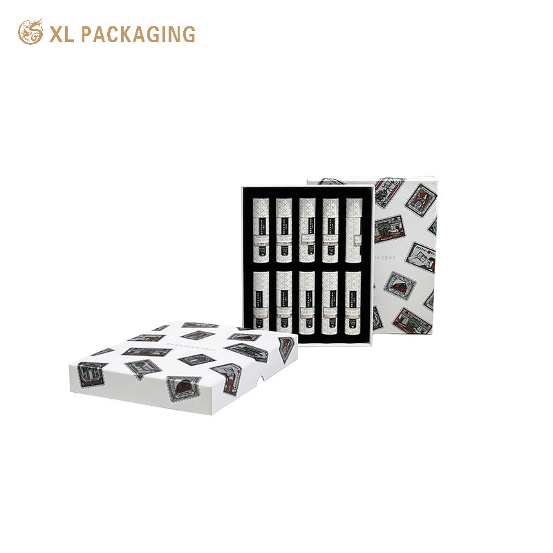 Rigid Paper Luxury Cosmetic Packaging Box Lipstick Lip Gloss Set Packaging
