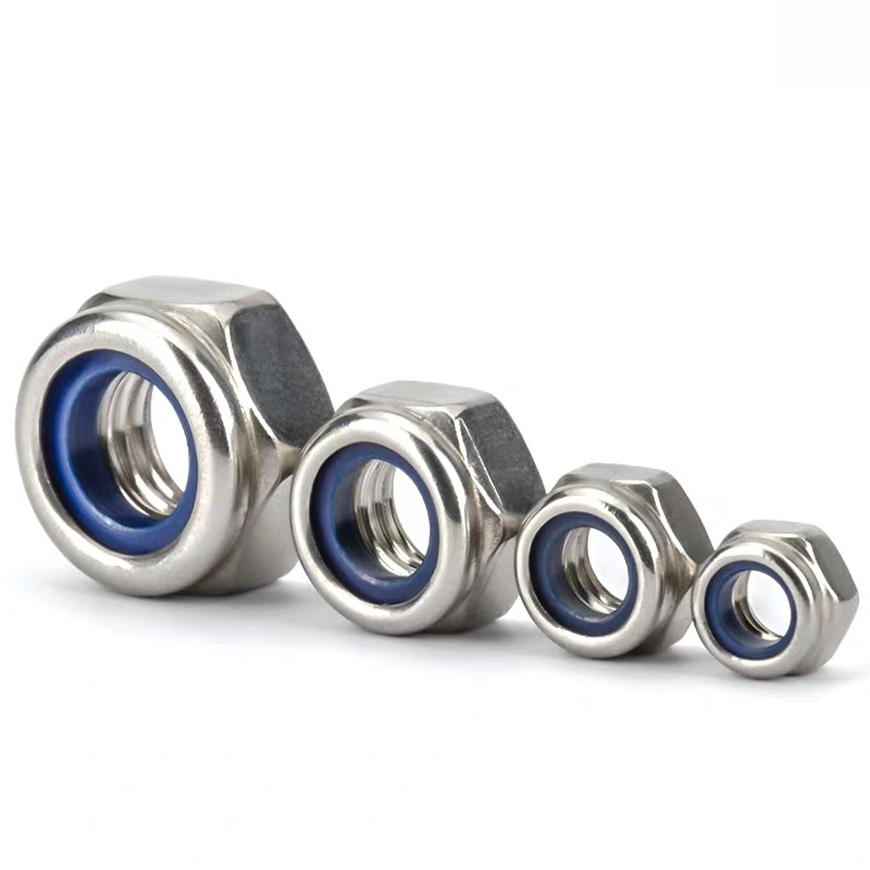 Metric Measurement System Stainless Steel Nylon Insert Lock Nut DIN985 Plain Design