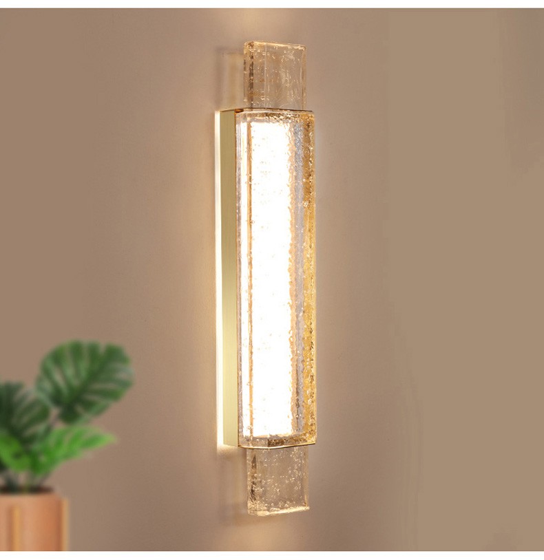 Nordic Luxury crystal wall lamp living room bedroom bedside restaurant corridor creative wall light (WH-OR-254)
