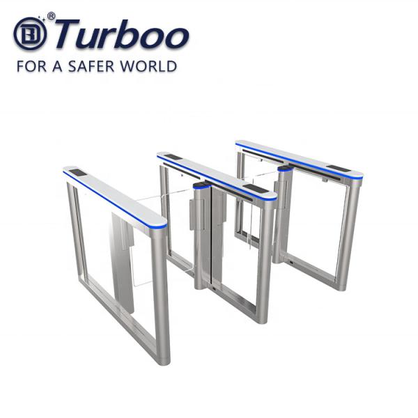 Awesome Waist High Turnstile Fully Automatic 10mm Transparent Acrylic Wings