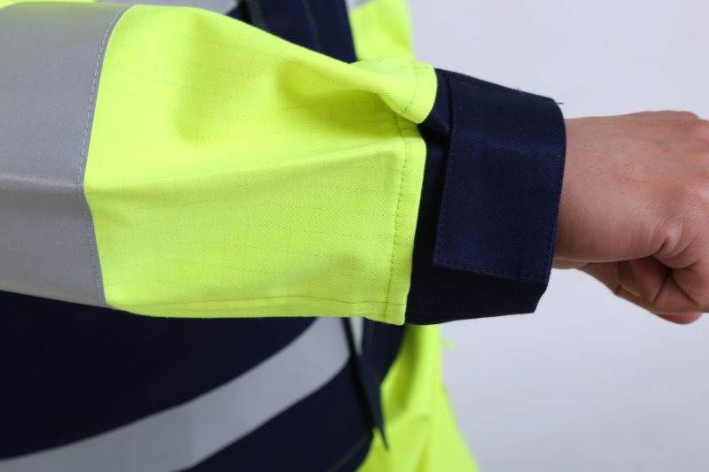 50mm Fr Tape Multi Norm Workwear 290gsm Yellow Hi Vis Jacket