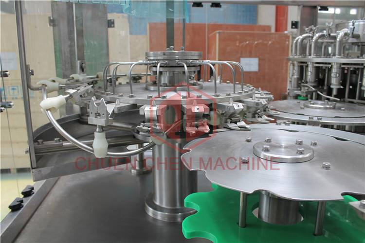 Prepared Juice Bottle Filling Capping Labeling Machines Monoblock Three In One