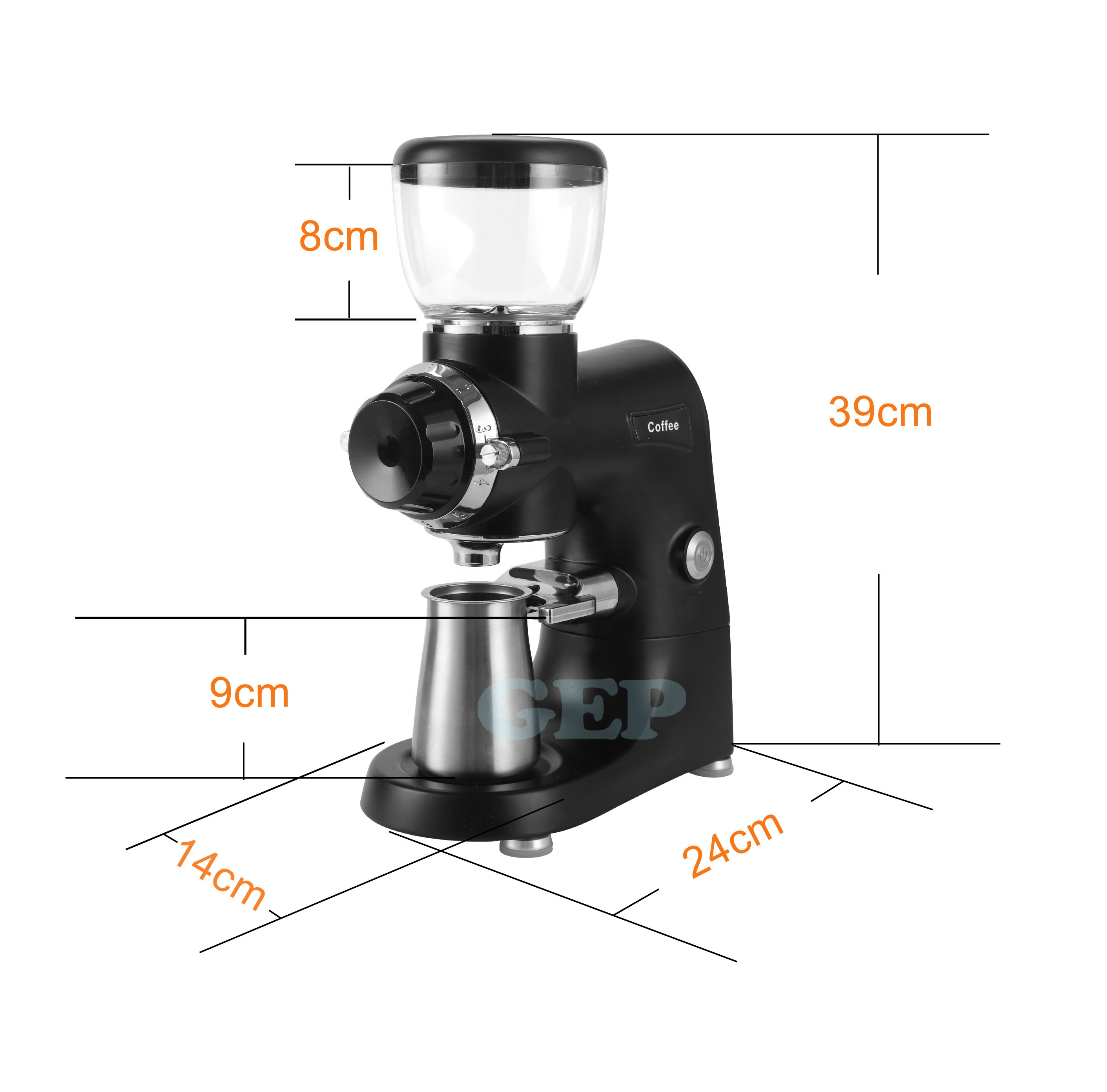 230g Bean Hopper Capacity Electric Espresso Coffee Grinder Perfect for Shop and Home