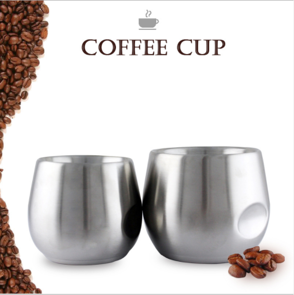 150ml / 200ml Stainless Steel Tumbler Double Wall Coffee Cup