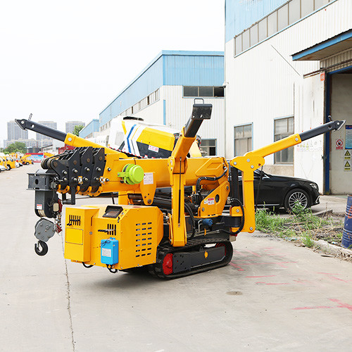 3 Ton Assembly Wireless Remote Control Elevator Crawler Cranes 12v 45AH Spider Crane