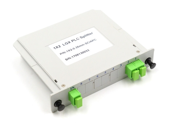  FTTx SM-G.657A2 Plastic LGX 1x2 Plc Splitter Manufactures