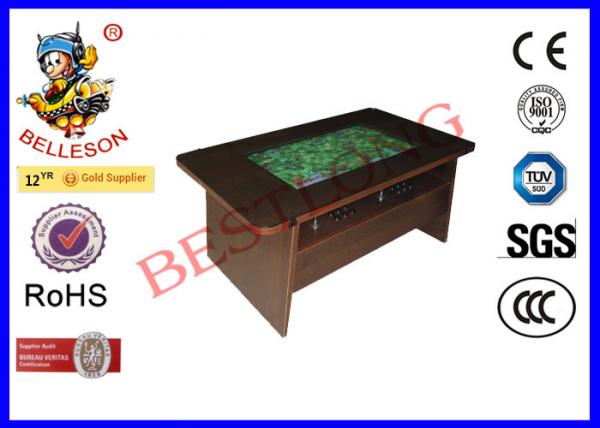 Quality 32 Inch Screen Arcade Coffee Table At Game Stores Wooden Color Drawer Style for sale
