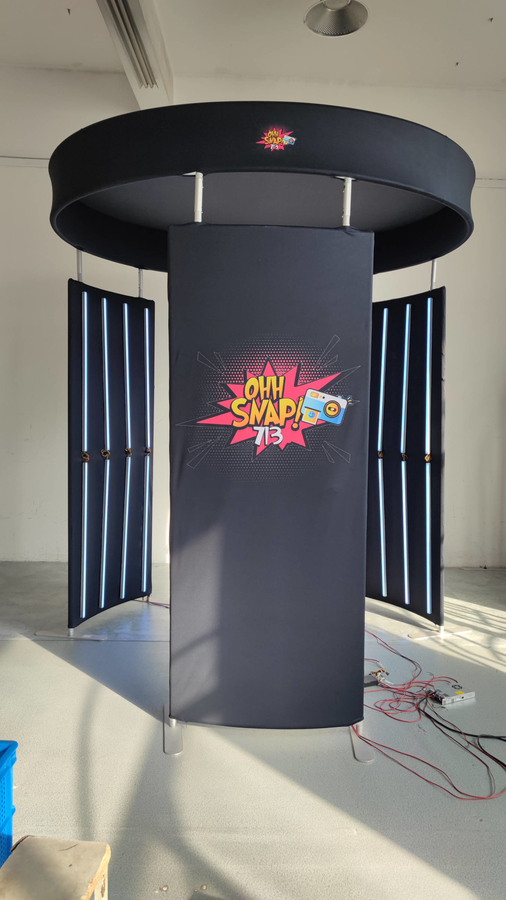 Led Light Portable 360 Photo Booth Enclosure Backdrop For Party