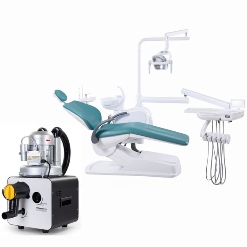 Dental Strong Power Saliva Ejector System 750W Wet Portable Dental Suction Unit