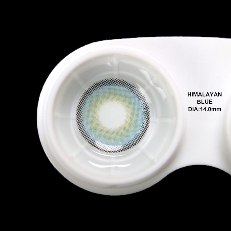 Oem Cosmetic Tricolor Blue Cosplay Contacts Lens 1 Year Without Power PP blister