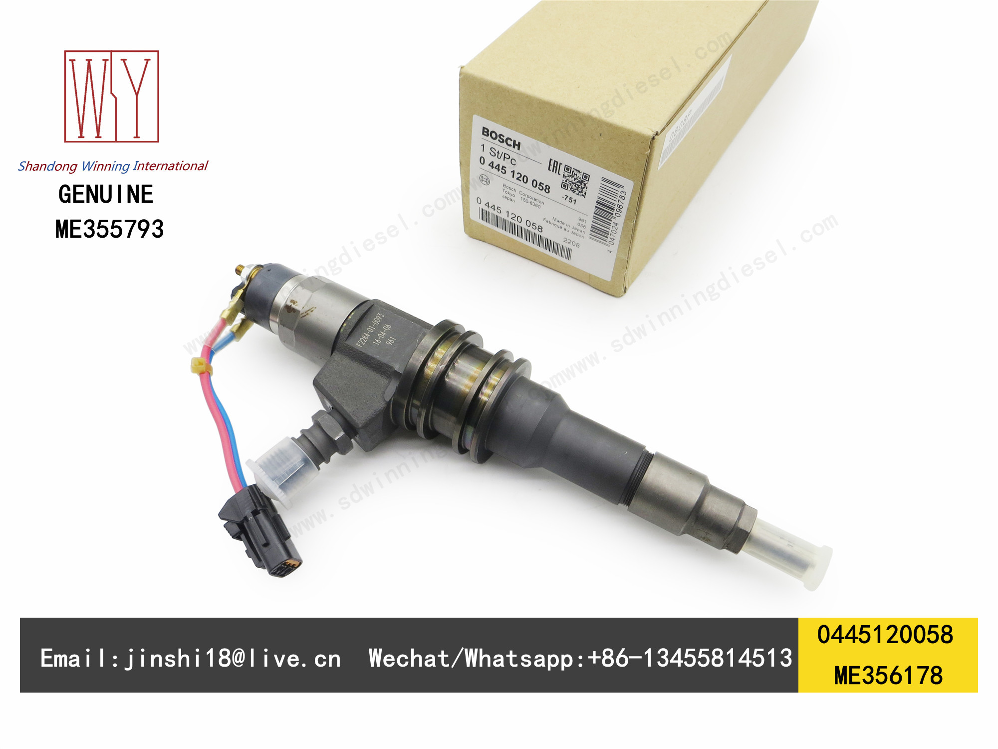BOSCH GENUINE AND BRAND NEW FUEL INJECTOR 0445120058, ME356178, ME355793, ME 356178, ME 355793