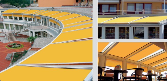Aluminum Retractable Roof Awning Roof Conservatory Awning