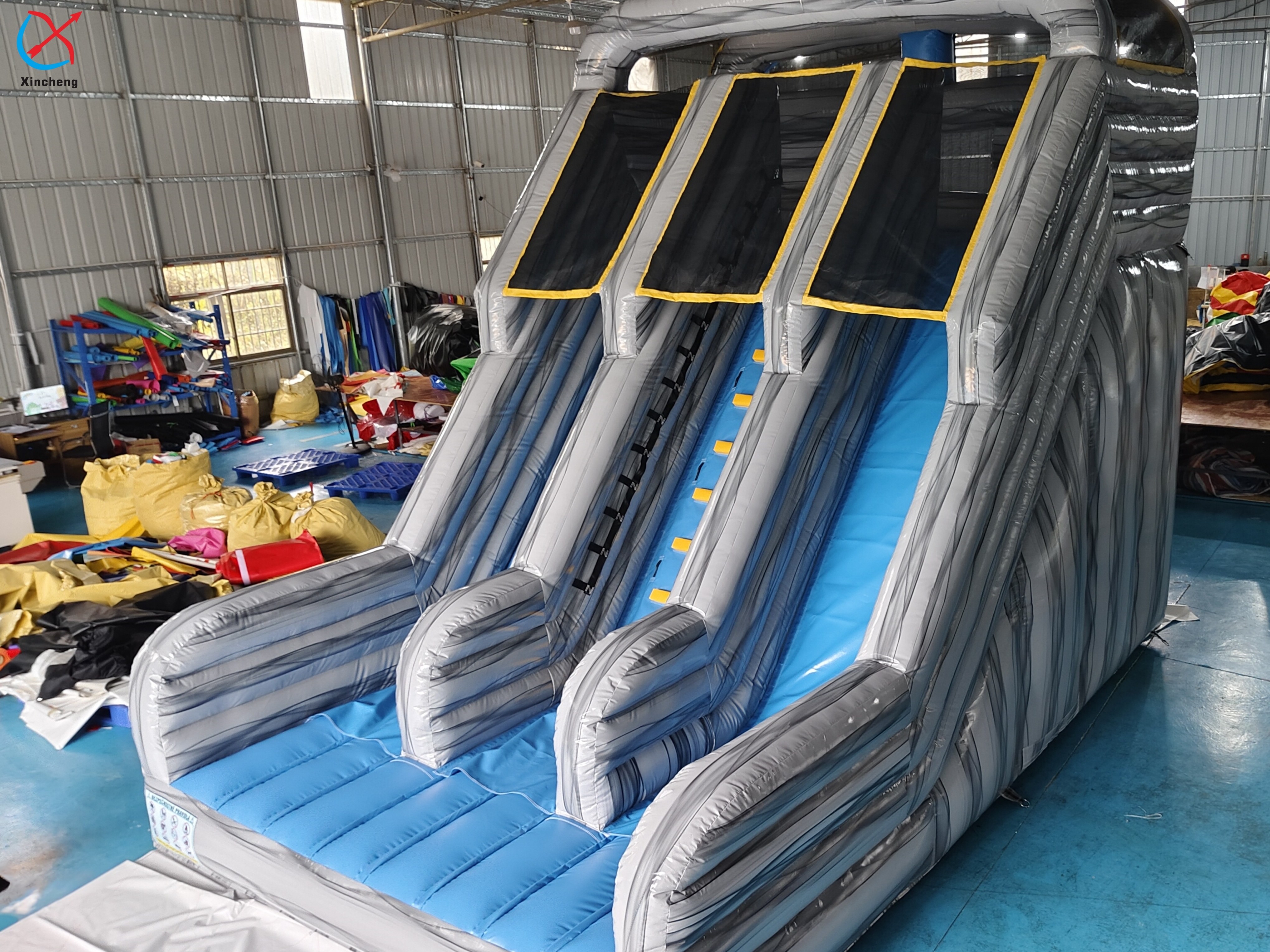 Factory Inflatable Slide Castle Inflatable Double Dry Slides For Kids And Adults
