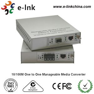E-link 10 / 100M One to One Manageable Fast Ethernet Media Converter with