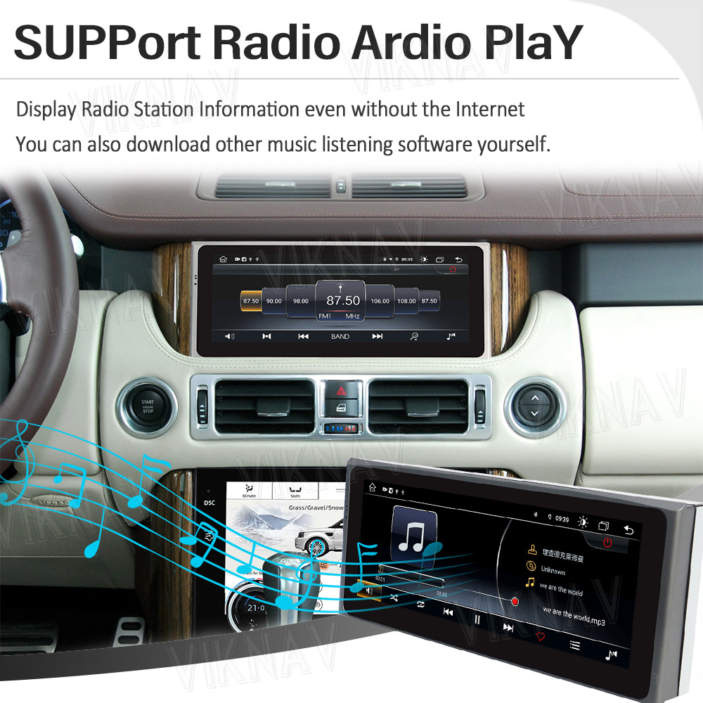 GPS Navigation Wireless Car Radio Android 10 For Range Rover Vouge V8 L322 1998-2012