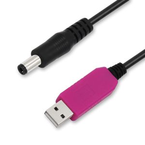 USB to 12V Step-Up Power Cable with Transparent Shell