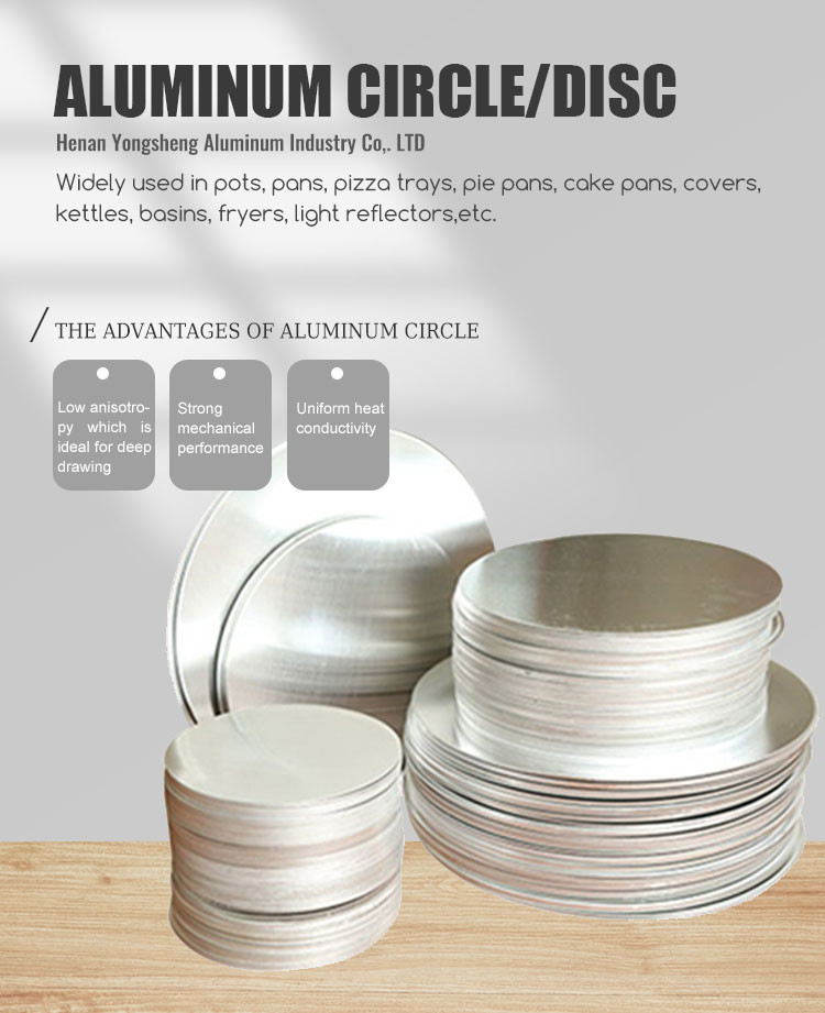 1000 3000 5000 Series Round Aluminium Alloy Sheet Disc Custom Aluminum Circle