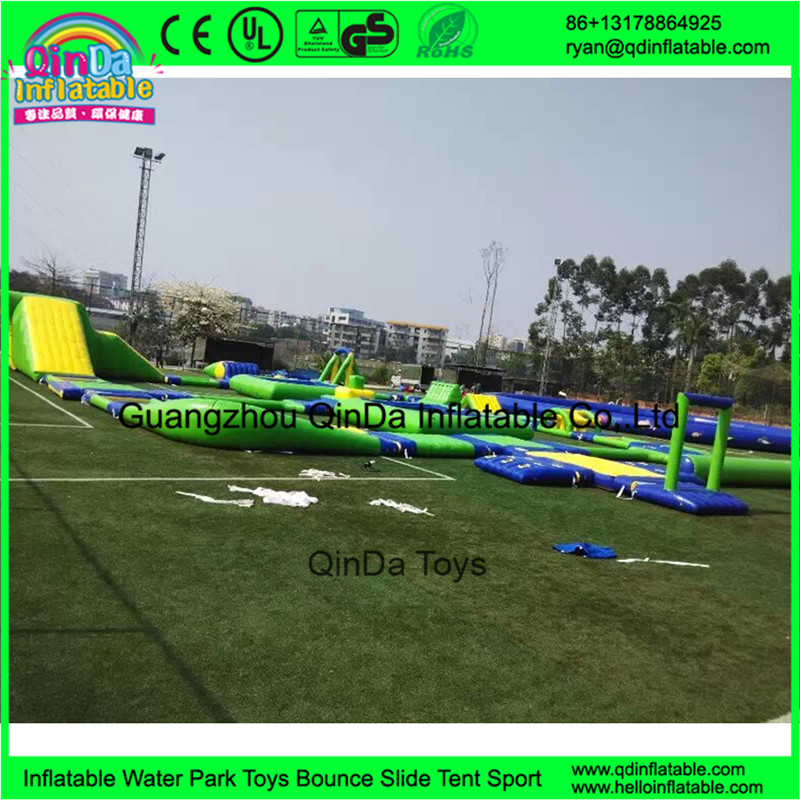 Guangzhou Qinda inflatable floating water park games giant adults inflatable water park