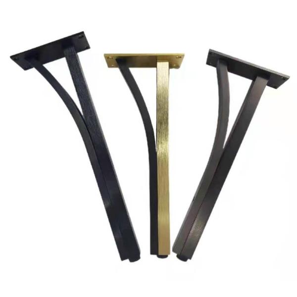 Metal Furniture Legs T shape Iron Golden Furniture Table Base Feet For TV Stand