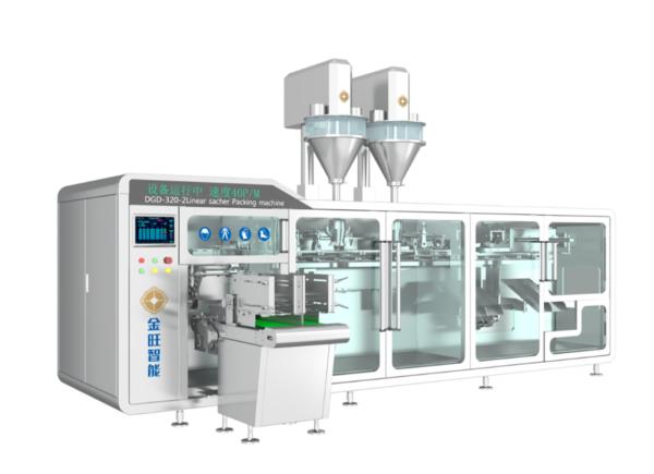 Agricultural Chemical DGD-320-2 Fully Automatic Horizontal Double-Feed Bagging