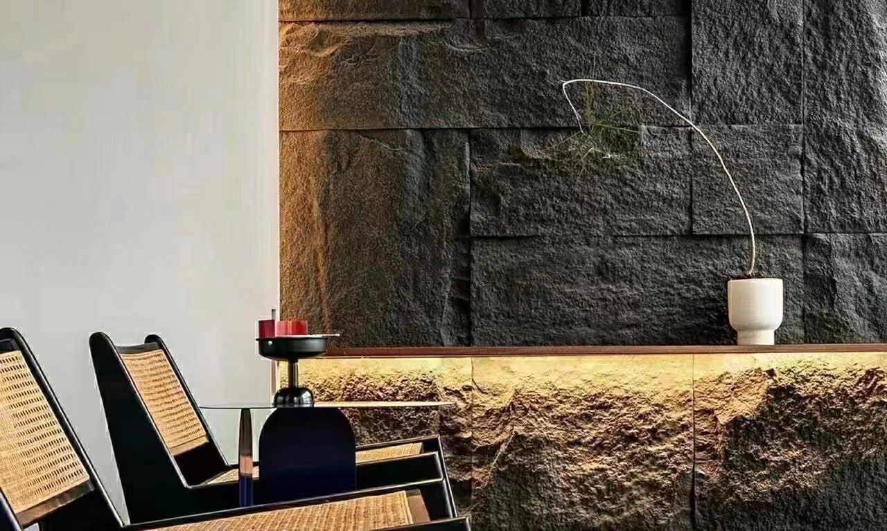 Light Weight Outdoor Exterior Decorative PU Faux Rock Polyurethane Stone Panel 3D PU Stone Wall Panel
