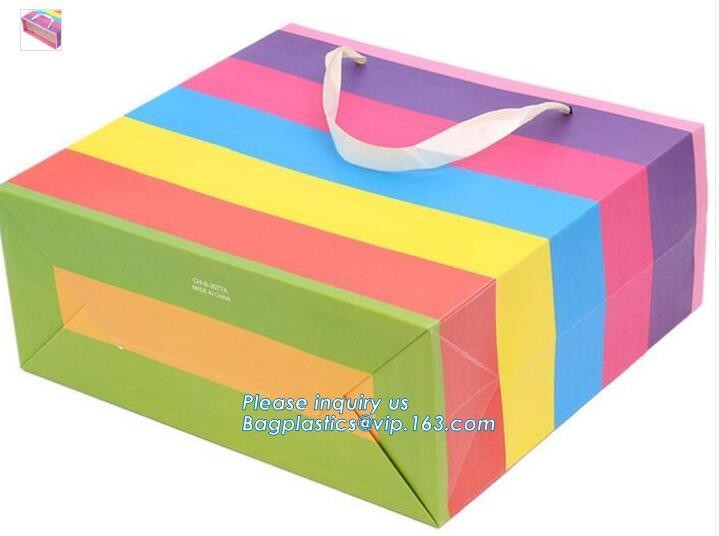 Quality assured assorted color custom printing luxury cardboard paper bag,clothing cheap paper bag with logo print,color