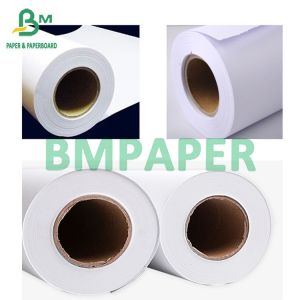  White CAD Plotter Paper Roll 2&quot; Core 24 Inch Wide X 500ft Long 2 Rolls Per Boxes Manufactures
