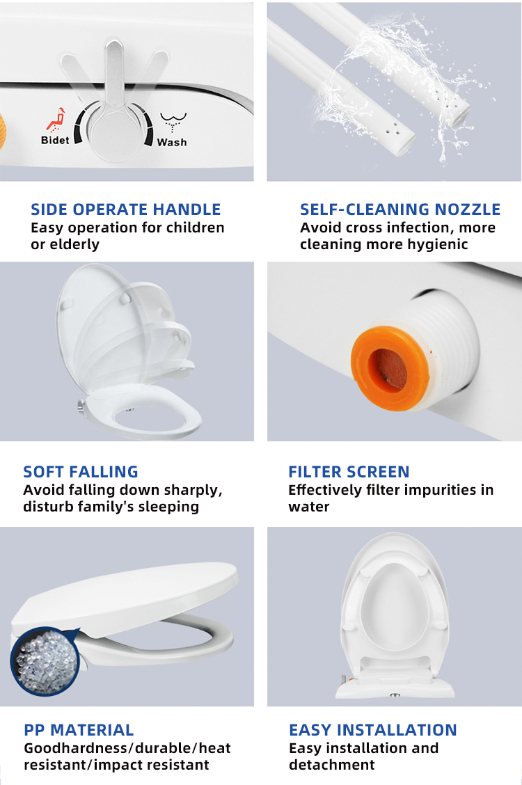 Household U Type Replacement Smart Toilet Seat Cover Instant Heating Easy Operation