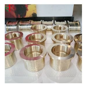 China Copper Bearing Tin Bronze Bush Material Complete Machined Alloy Bushing on sale