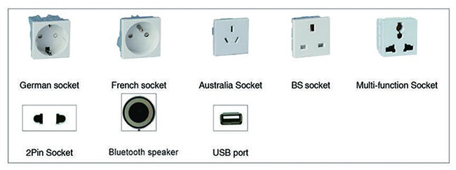 Durable FGGP Motorized Pop Up Outlet For Kitchen , Tabletop Power Socket