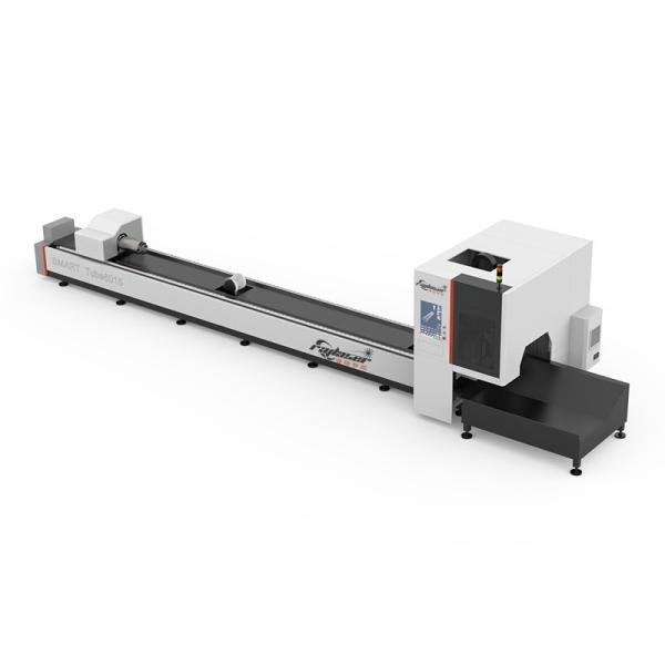 Metal Fiber Tube Laser Cutting Machine With FSCUT Control System steel tube