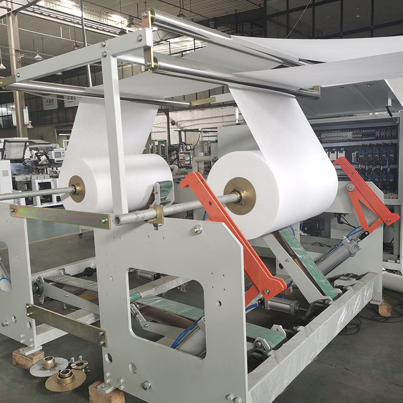Drawing Facial Tissue Folder Slitter Bag Backing Machine Equipment with 120m/min Speed