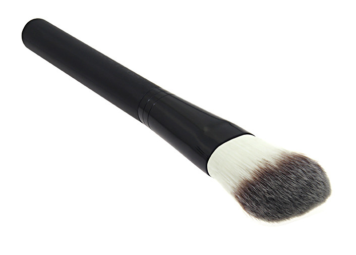 Hot Cosmetic Tool Black Handle Makeup Foundation Brush With Aluminium